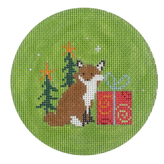 Fox with Swirl Package Painted Canvas Pippin 