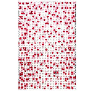 French Dots 2x3 Luggage Tag Pink Painted Canvas The Gingham Stitchery 

