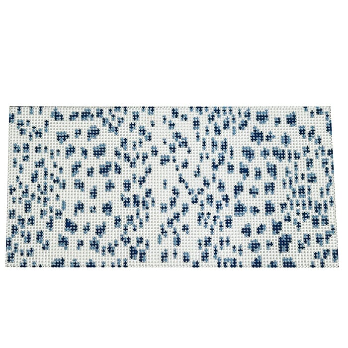 French Dots Insert Navy 3x6 | Needlepoint.Com
