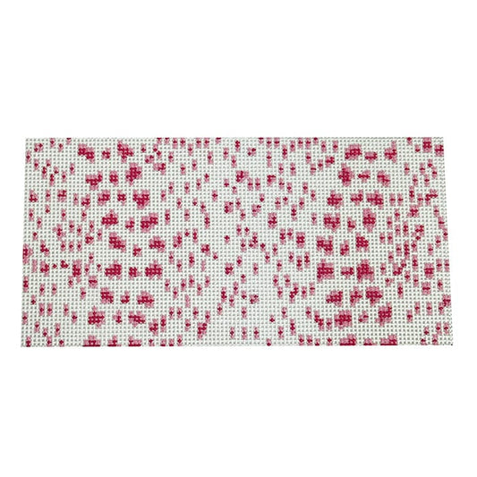 French Dots Insert - Pink Painted Canvas The Gingham Stitchery 