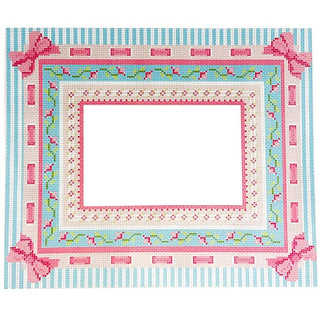 Frilly Lilly Frame Painted Canvas Rachel Barri Designs 

