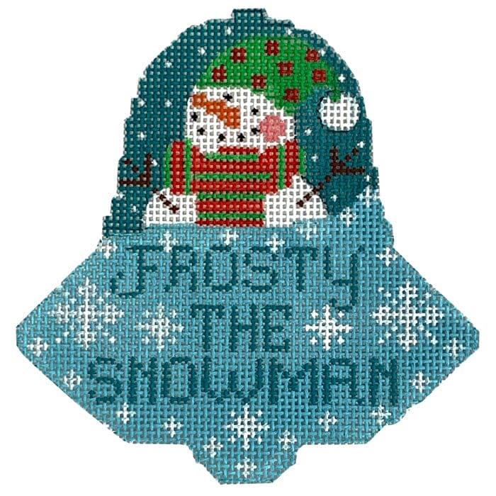 Frosty the Snowman Bell Painted Canvas Danji Designs 
