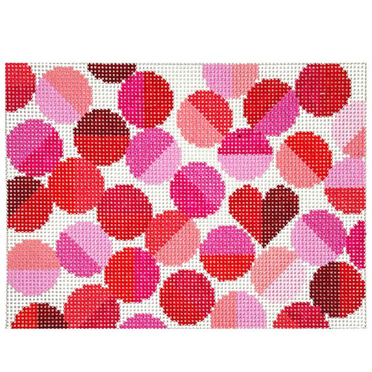 Galentine Clutch Painted Canvas Elizabeth Crane Swartz Designs 