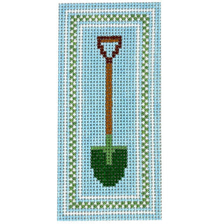Garden Shovel painted Goodpoint Needlepoint 
