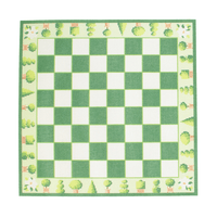 Garden Topiary Chessboard Printed Canvas Needlepoint To Go 