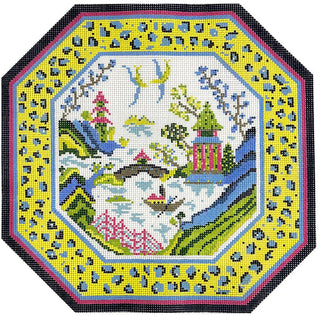 Gaudy Willow Pillow Painted Canvas The Gingham Stitchery 
