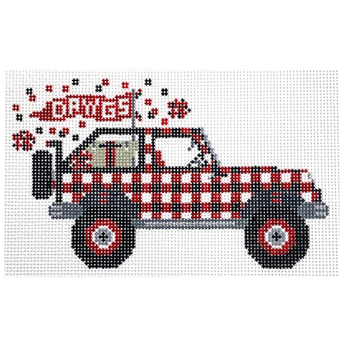 Georgia Jeep Painted Canvas Wipstitch Needleworks  - 1
