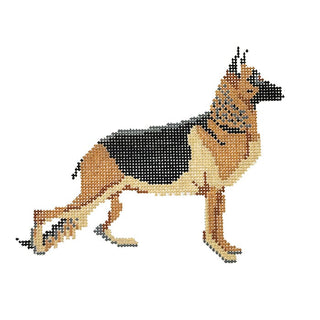German Shepherd Profile Printed Canvas PIP & Roo 
