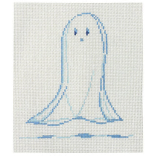 Ghost 3   Boo & White Collection Painted Canvas The Plum Stitchery 

