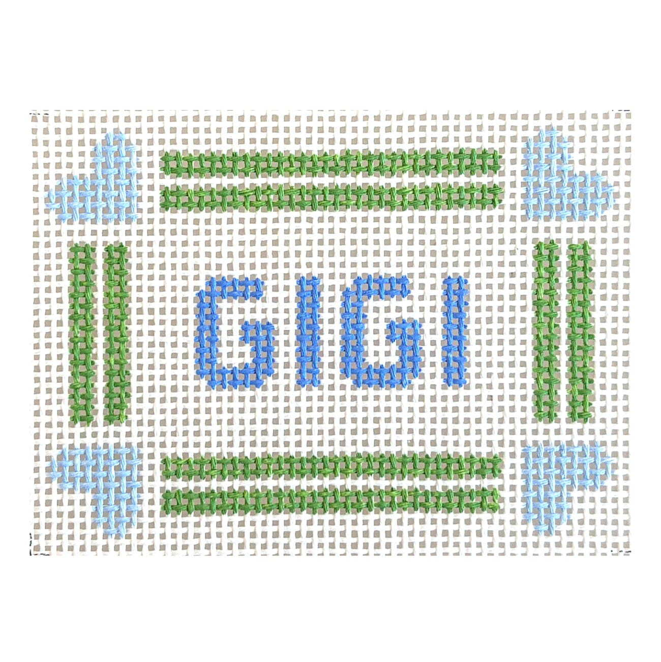 GIGI Mini Sign Painted Canvas Goodpoint Needlepoint  - 1