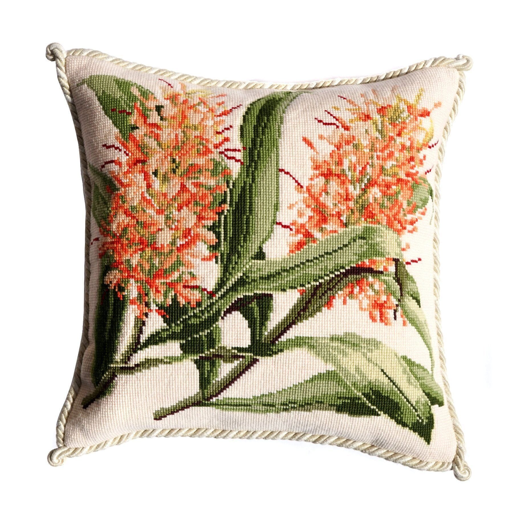 Ginger Lily Needlepoint Kit Kits Elizabeth Bradley Design Cream 
