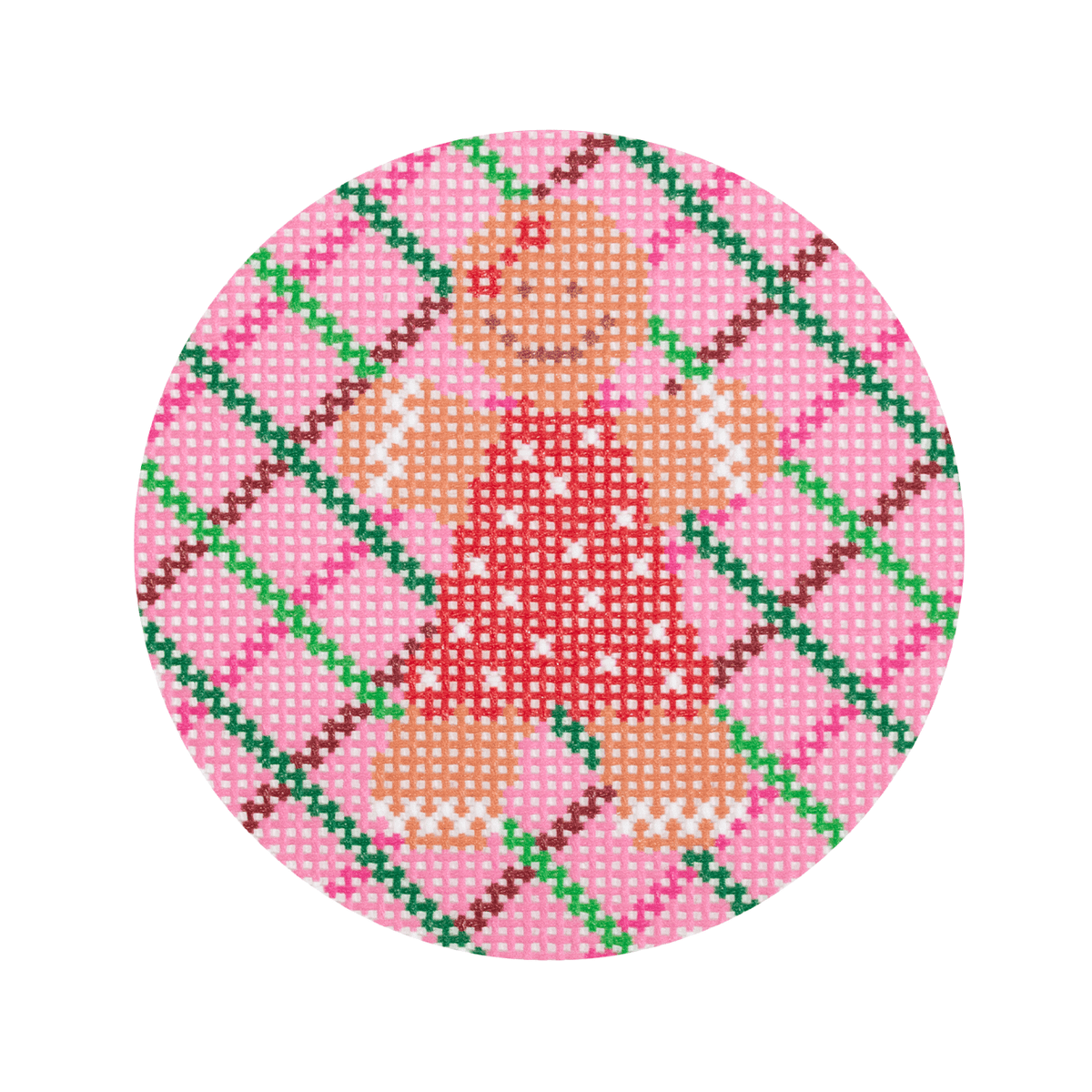 Gingerbread Girl Round Printed Canvas Nash & Daughters  - 1