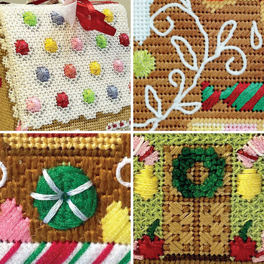 Gingerbread House Technique Class - Raleigh, NC Class Needlepoint.Com 