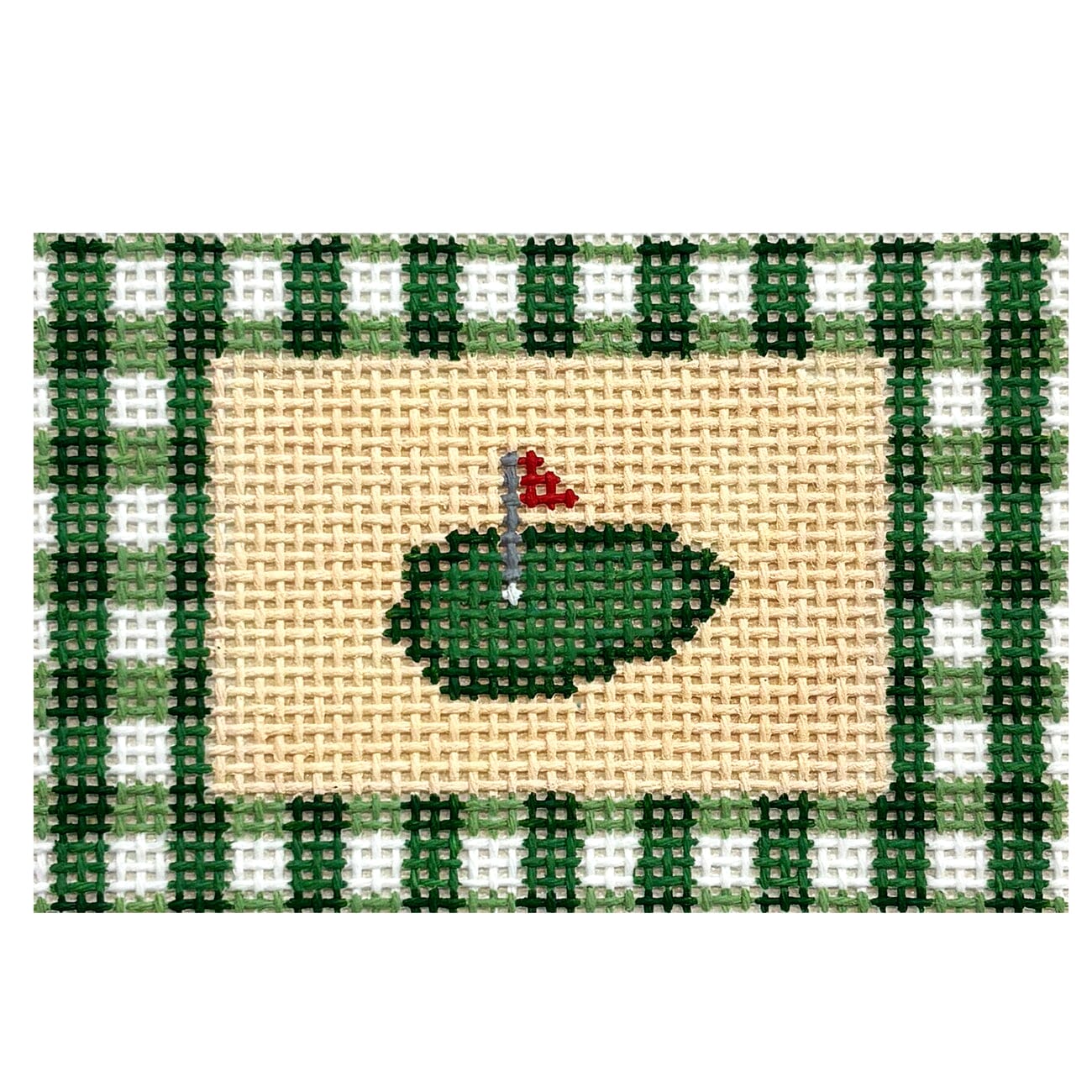 Gingham Golf Painted Canvas Arden Gray Co.  - 1