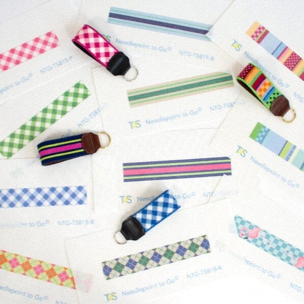 Gingham Key Fob Class   Raleigh, NC Class Needlepoint.Com  - 1