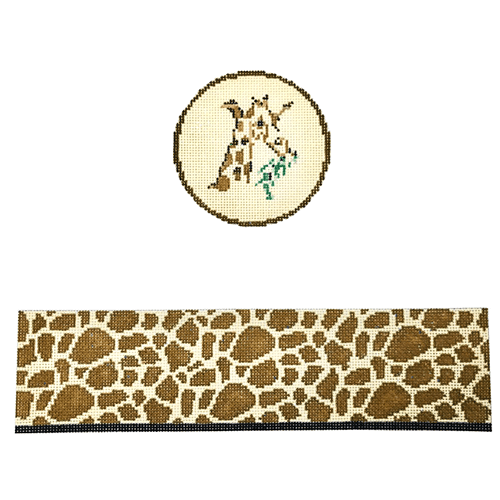 Giraffe hinged box with hardware Painted Canvas Funda Scully 
