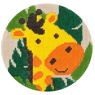 Giraffe Ornament Painted Canvas Laura Love Designs 
