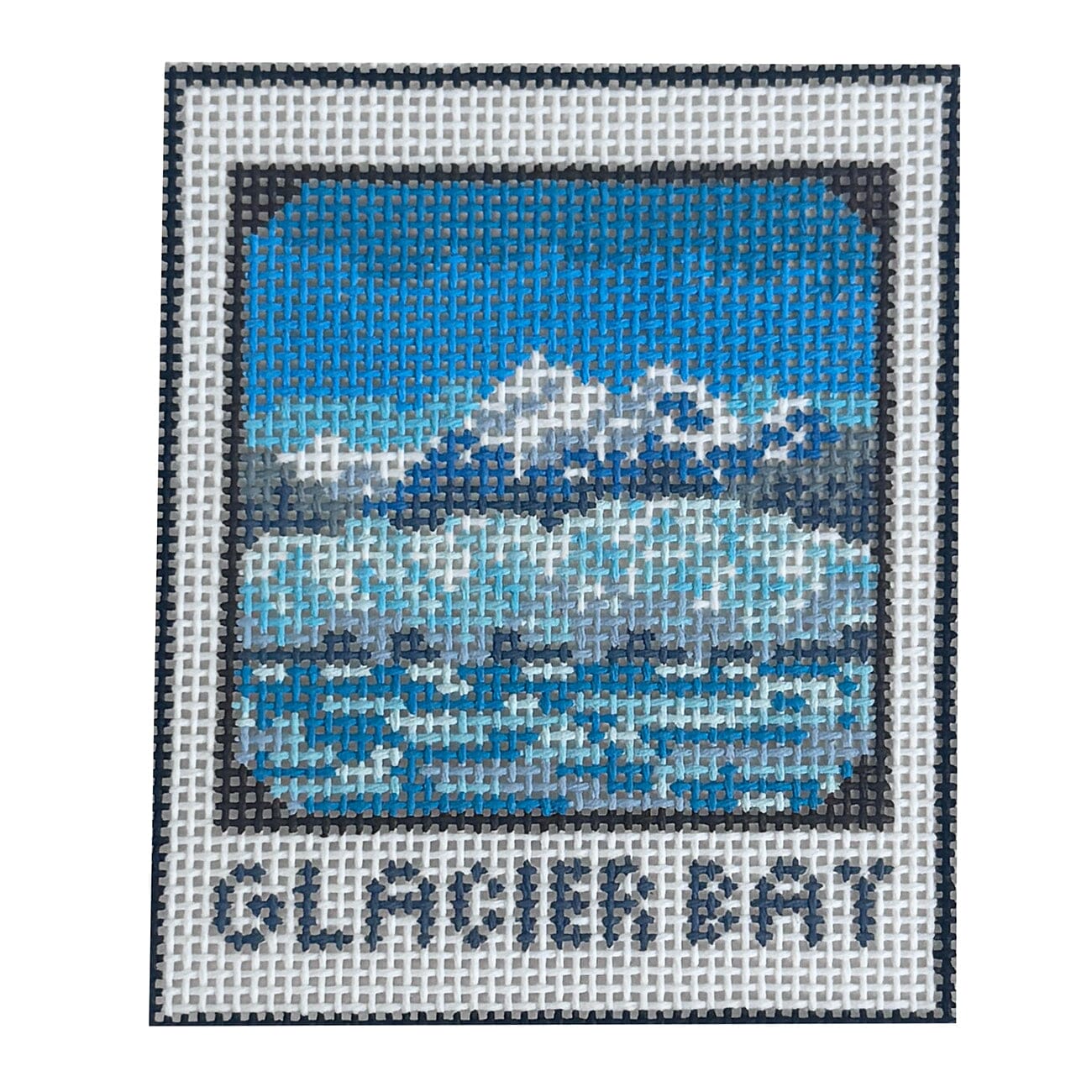 Glacier Bay Polaroid Painted Canvas Atlantic Blue Canvas  - 1