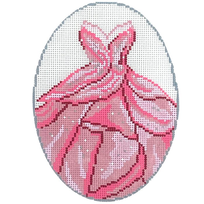 Glinda Wicked Dress Oval Painted Canvas Atlantic Blue Canvas 
