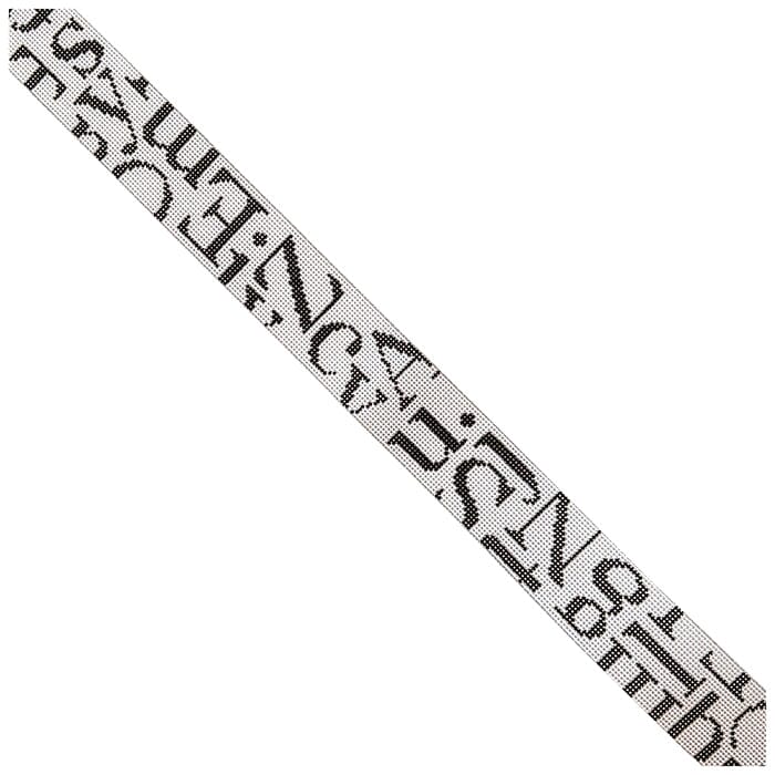 Glyph Belt/Bag Strap   Letters Painted Canvas Elizabeth Crane Swartz Designs  - 1