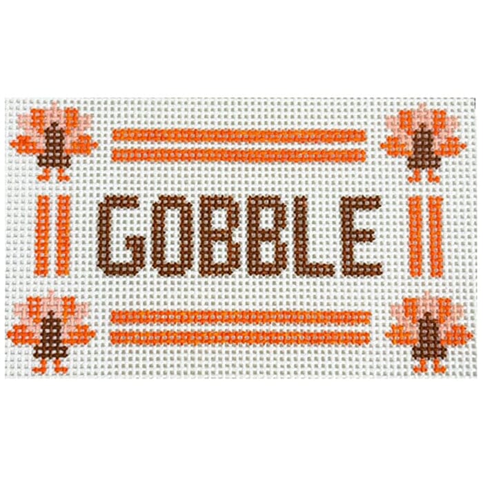 GOBBLE Canvas Painted Canvas Goodpoint Needlepoint 