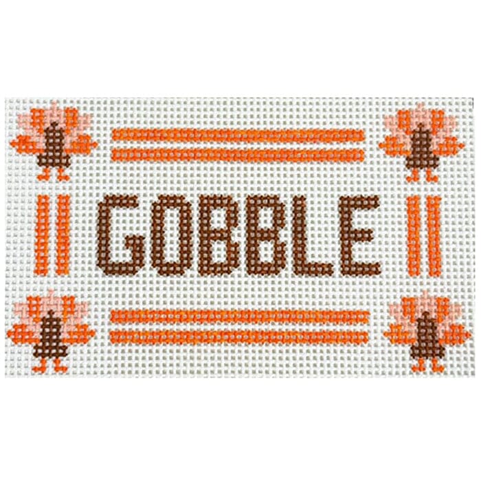 GOBBLE Canvas Painted Canvas Goodpoint Needlepoint 
