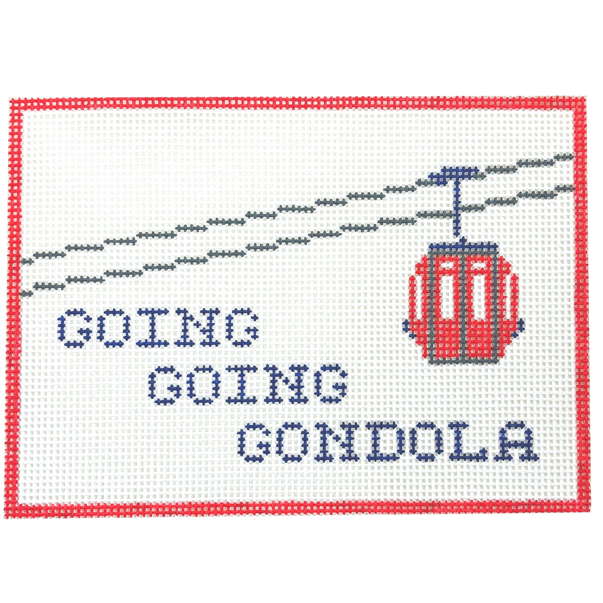 Going, Going Gondola Painted Canvas Alice & Blue 