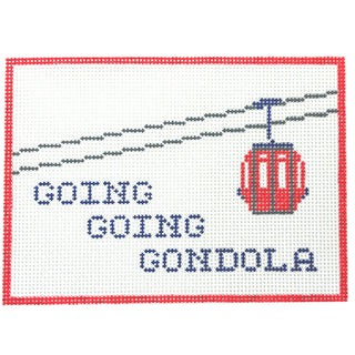 Going, Going Gondola Painted Canvas Alice & Blue 
