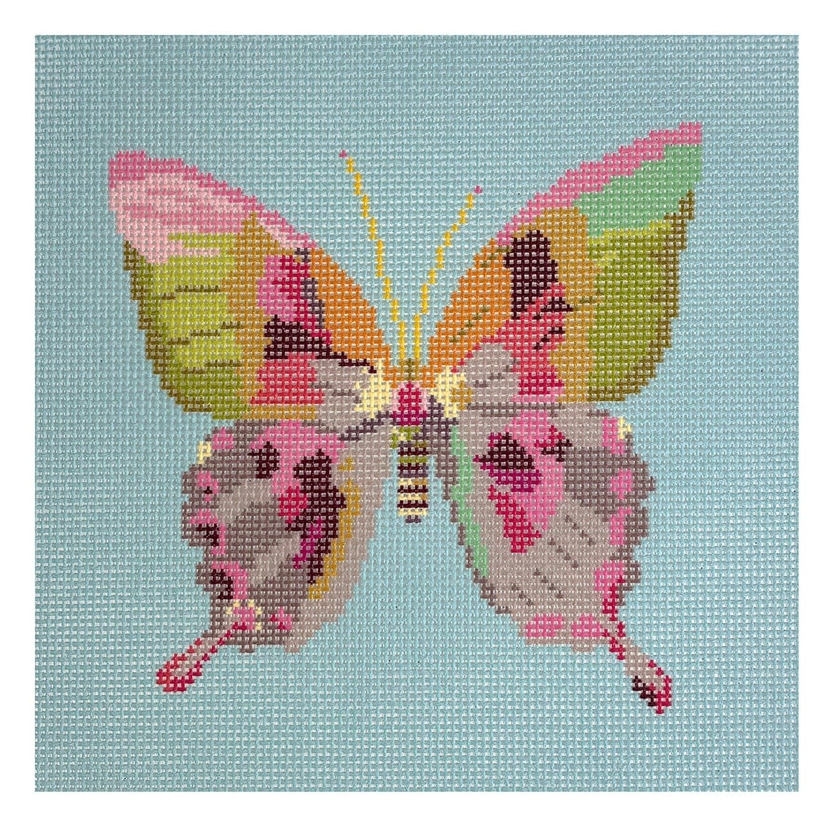 Gold & Green Butterfly 8 Inch Printed Canvas Nash & Daughters  - 1