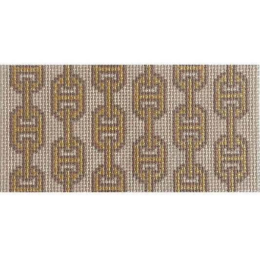 Gold Links 3x6 Painted Canvas Goodpoint Needlepoint 