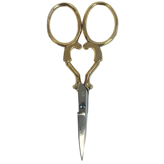 Gold Plated 3.5" Heart Scissors Accessories Fleur de Paris 