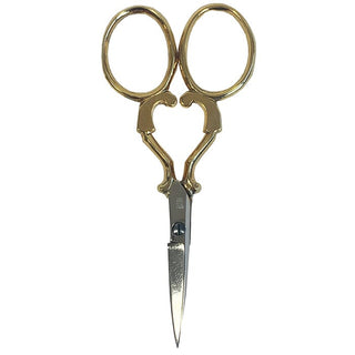 Gold Plated 3.5" Heart Scissors Accessories Fleur de Paris 
