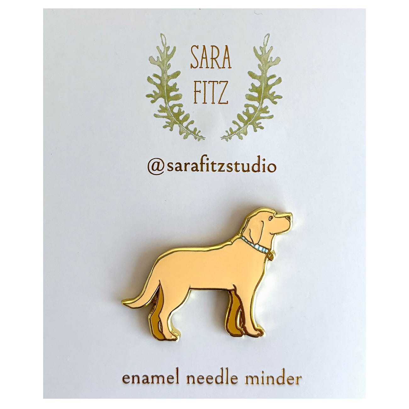 Golden Pup Needle Minder Accessories Sara Fitz Studio  - 1