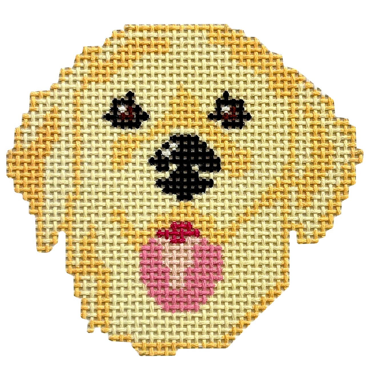 Golden Retriever Painted Canvas Ivy Thread Needlepoint  - 1