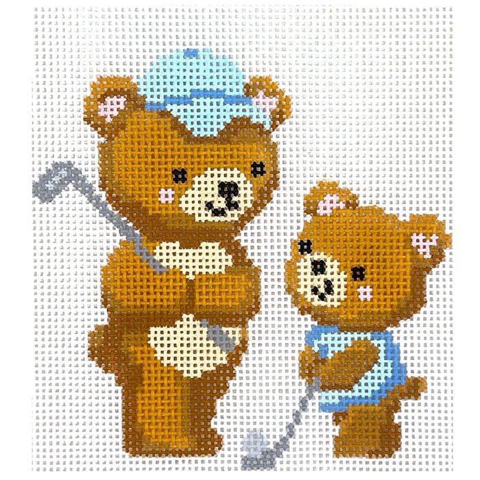 Golf Buddy Bears Painted Canvas Atlantic Blue Canvas 
