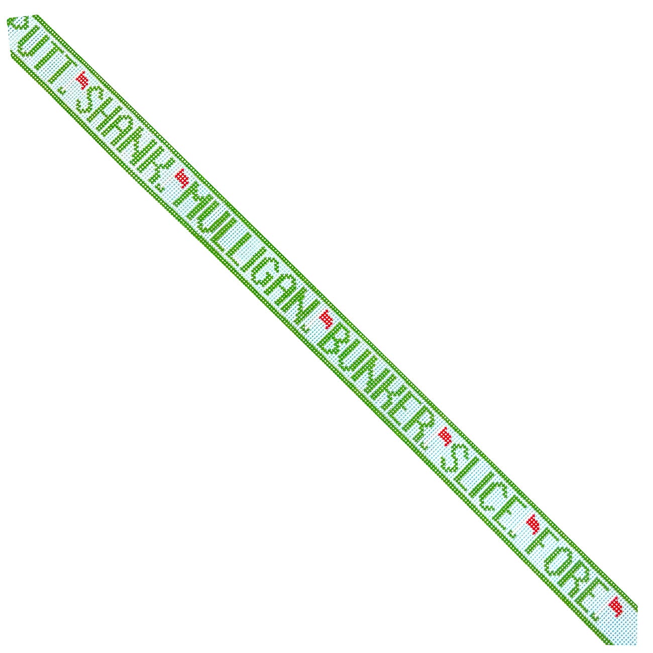 Golf Terms Belt   for the Realist Painted Canvas Little Stitches Needleworks  - 1