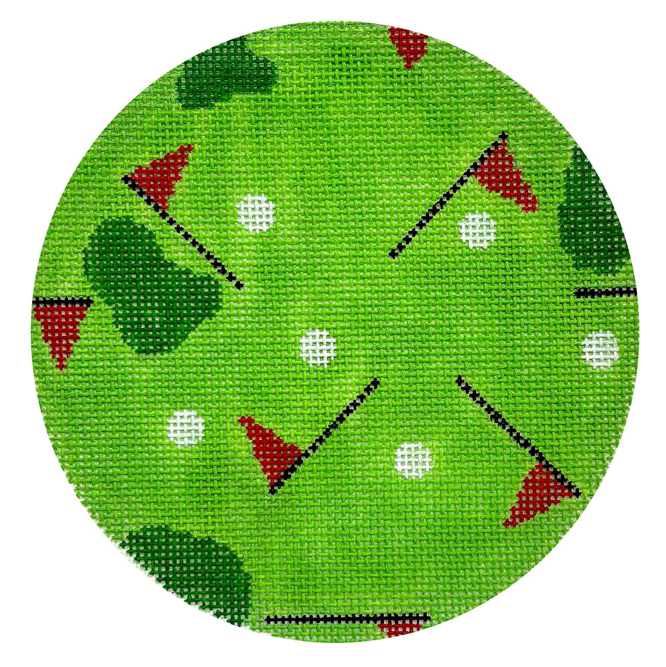 Golfer's Round Painted Canvas Arden Gray Co.  - 1