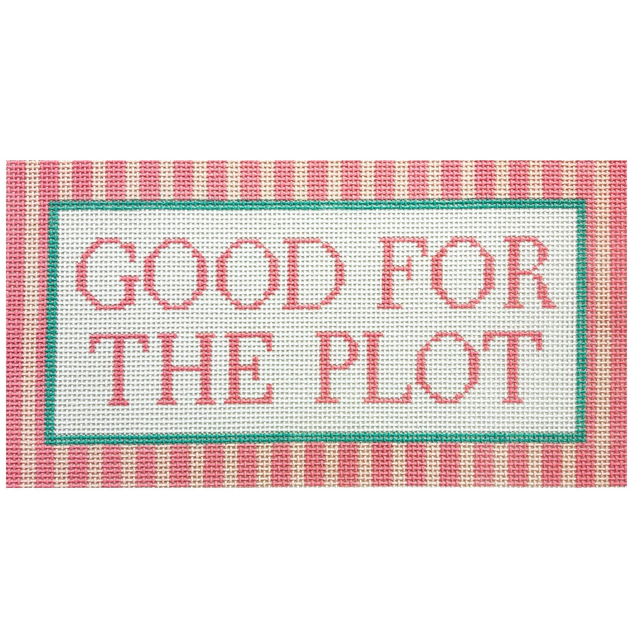 Good For The Plot Painted Canvas Ivy Thread Needlepoint  - 1