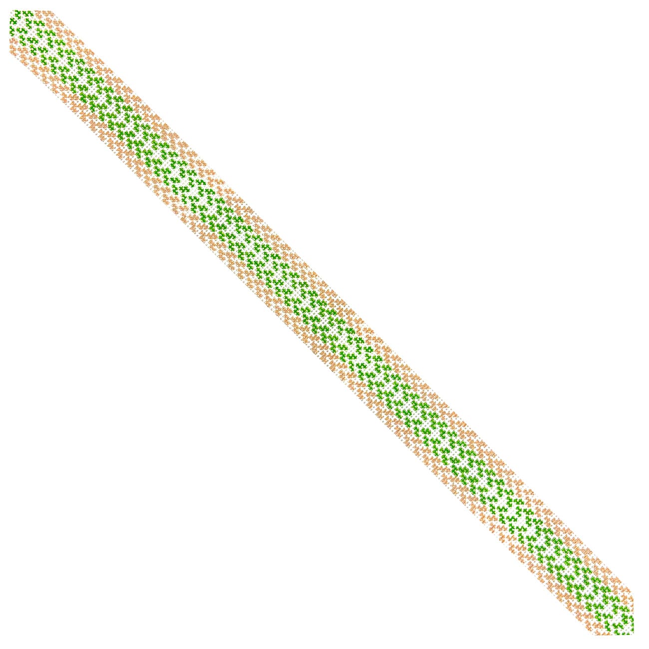 Graham Woven Belt   Green Painted Canvas Little Stitches Needleworks  - 1