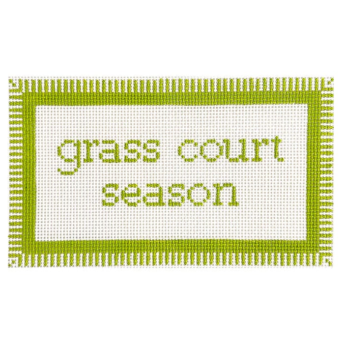 Grass Court Season Painted Canvas Atlantic Blue Canvas  - 1
