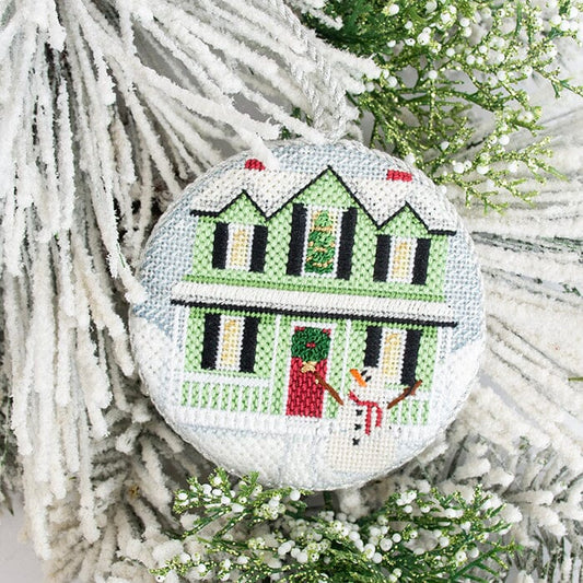 Green Christmas House Kit Kits Rebecca Wood Designs 