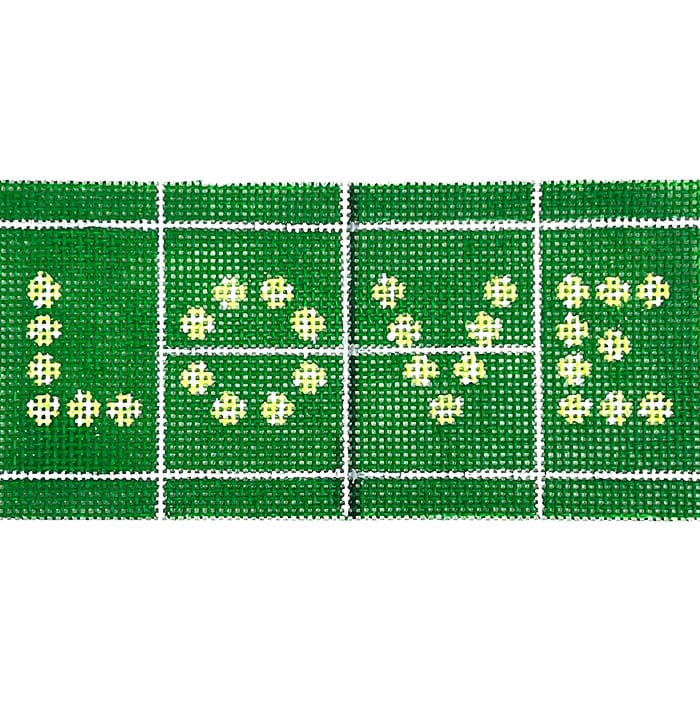 Green LOVE Insert 13 ct. Painted Canvas Anne Fisher Needlepoint LLC  - 1
