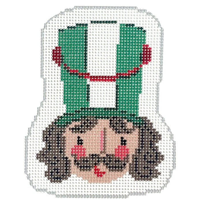 Green Nutcracker Face Painted Canvas KCN Designers 