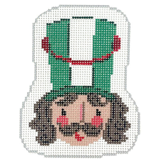 Green Nutcracker Face Painted Canvas KCN Designers 