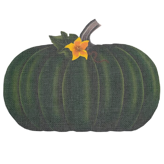 Green Pumpkin Painted Canvas Pepperberry Designs 