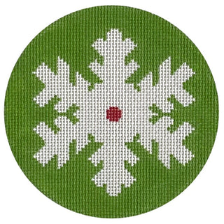 Green Simple Snowflake Painted Canvas Pepperberry Designs 
