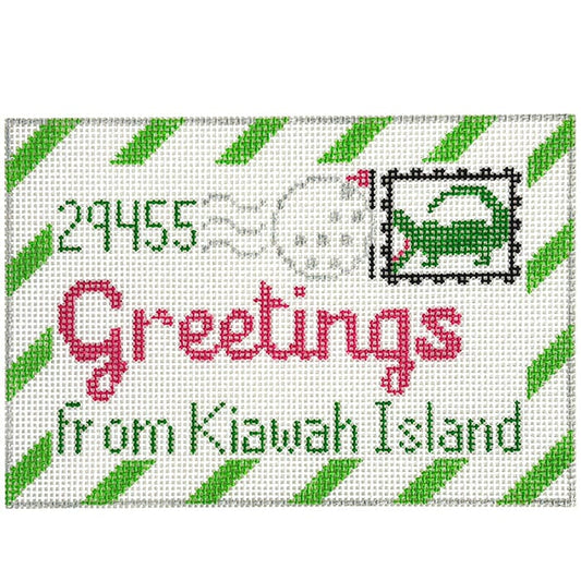 Greetings from Kiawah Island Painted Canvas Rachel Donley 