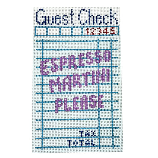 Guest Check - Espresso Martini Please Painted Canvas NDLPT Designs 