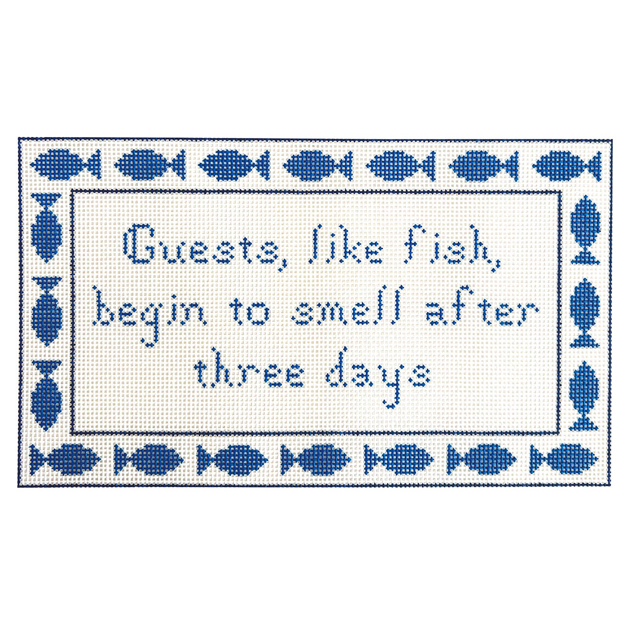 Guests, Like Fish Painted Canvas Stitching with Stacey  - 1
