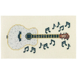 Guitar Insert Printed Canvas Needlepoint To Go 

